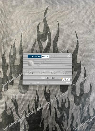 Lithuania Danske Bank visa debit card photolook front